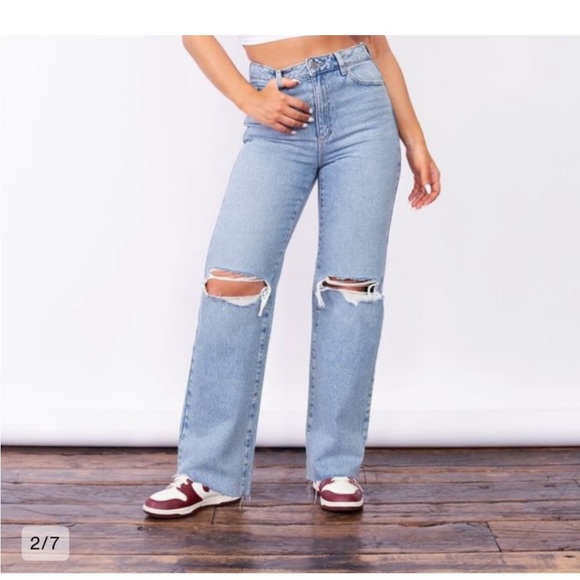 Garage Denim - Garage Denim Wide Leg Jeans